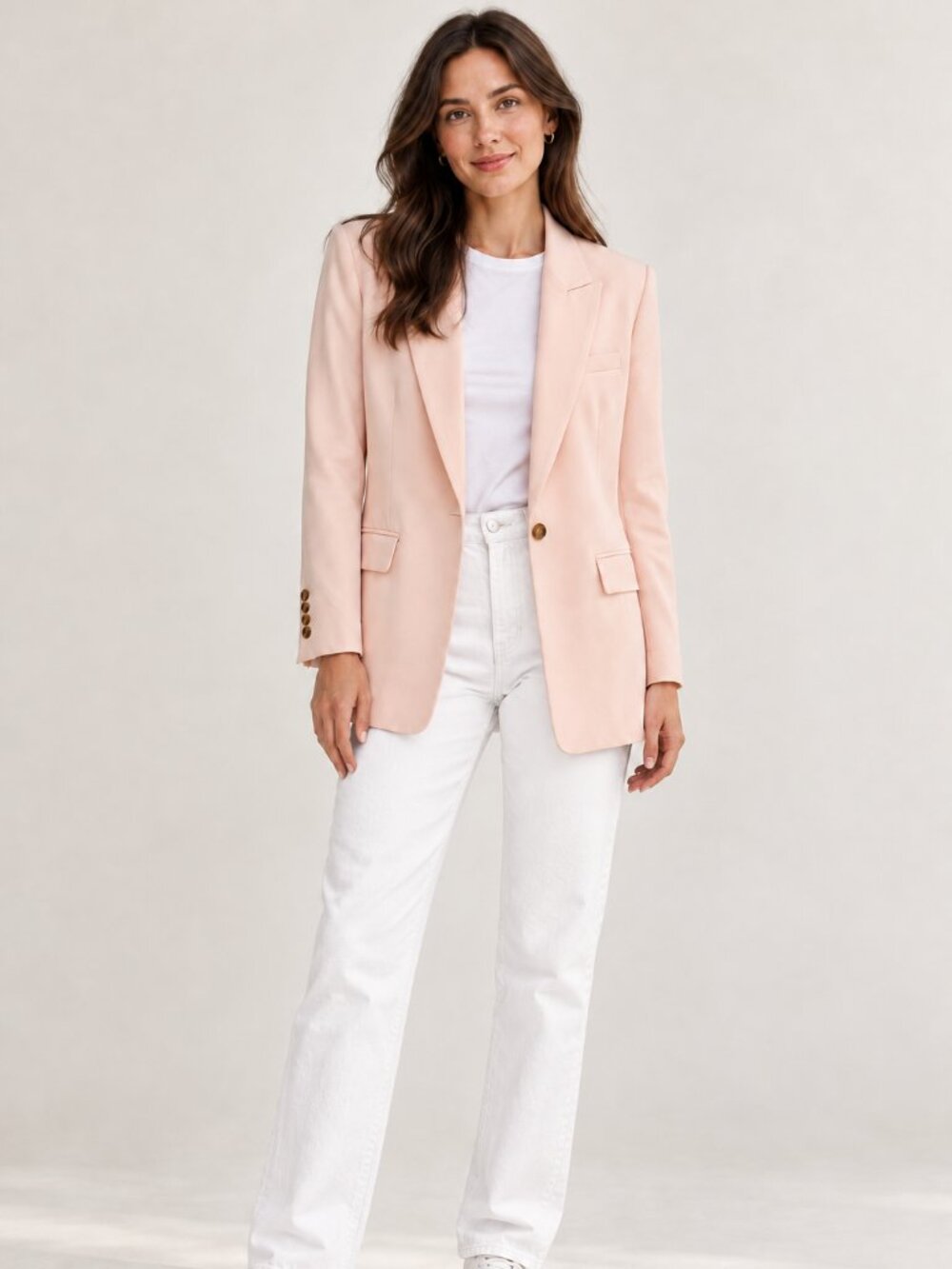 Halogen Blush Pink Longline Blazer – Size 8 – New With Tags